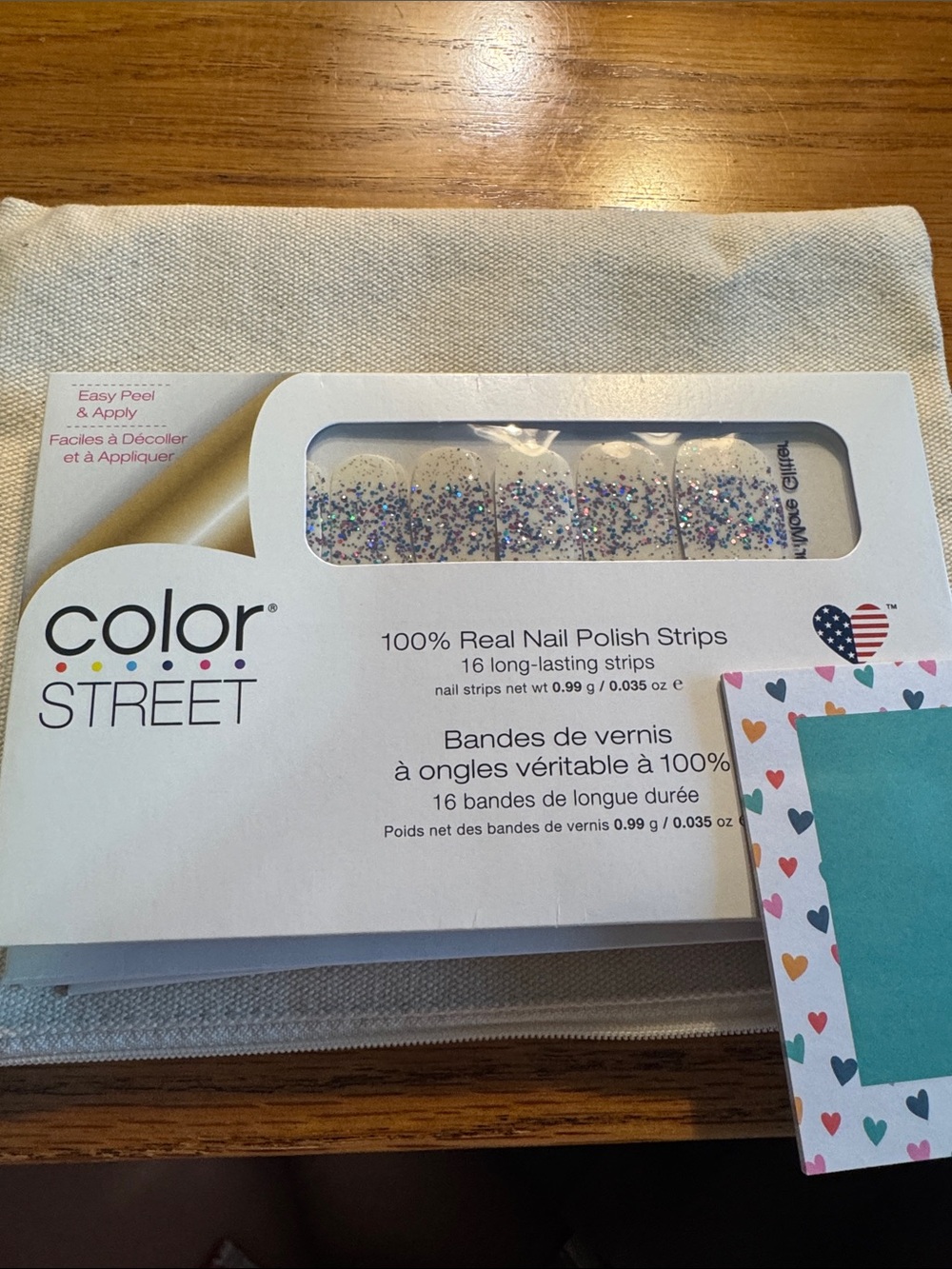 Color Street Nail Polish Strips-Multicolor (Less Bitter, More Glitter) NWT